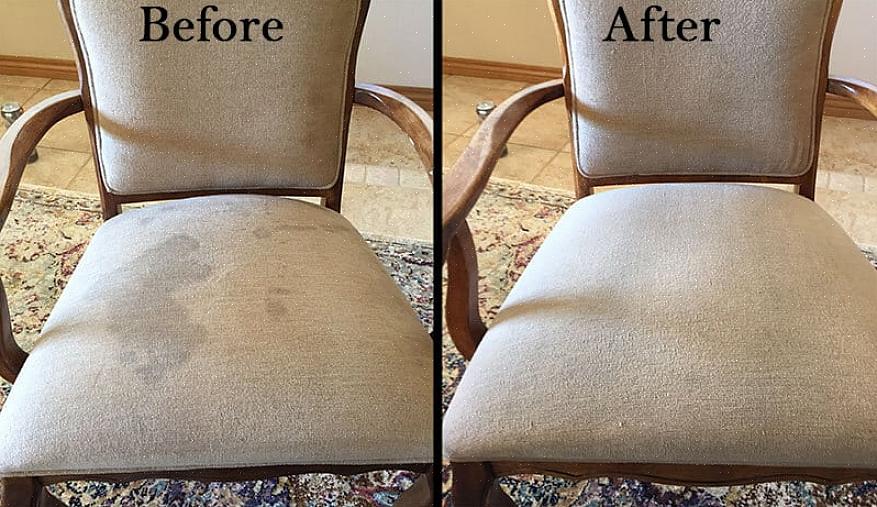 Aproveitar para se concentrar na limpeza de cadeiras estofadas