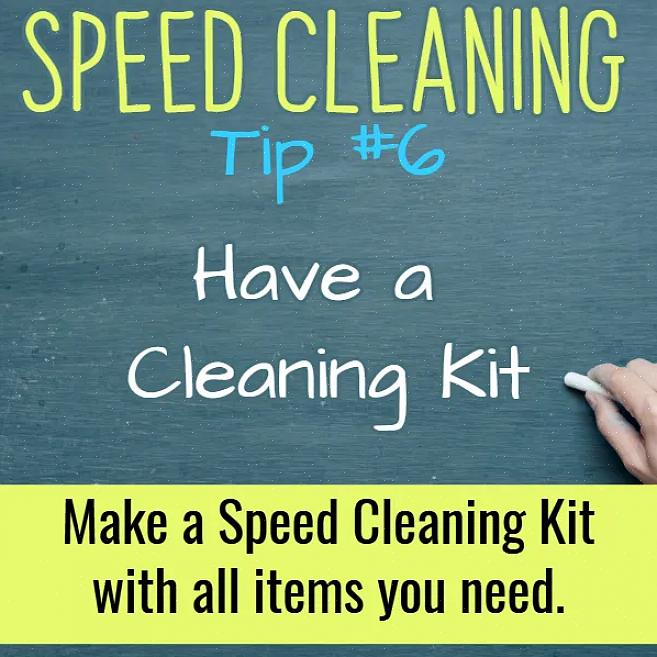 De fleste rengøringsopgaver i hjemmet kan udføres med en klud