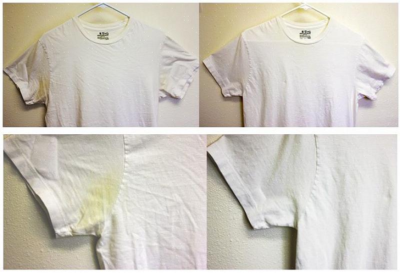 כיצד להסיר כתמי זיעה על בגדים לבנים
