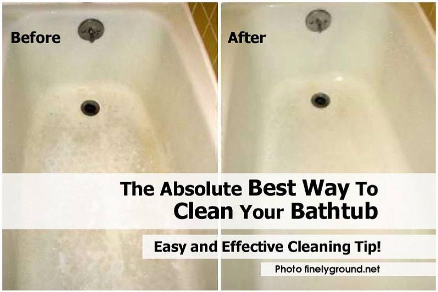 Slik rengjør du badekarrust