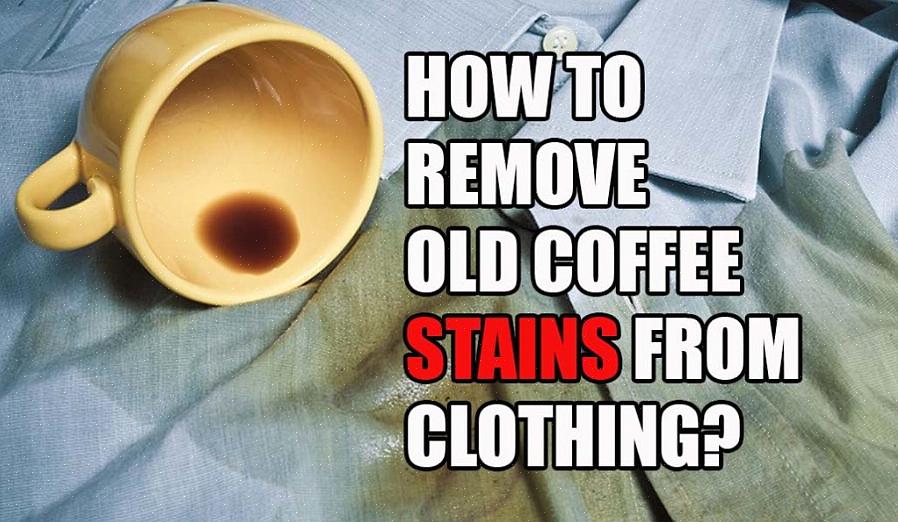 אחת הדרכים הקלות ביותר להסיר כתם קפה או תה היא לשפוך מים חמימים ישירות דרך הבגד