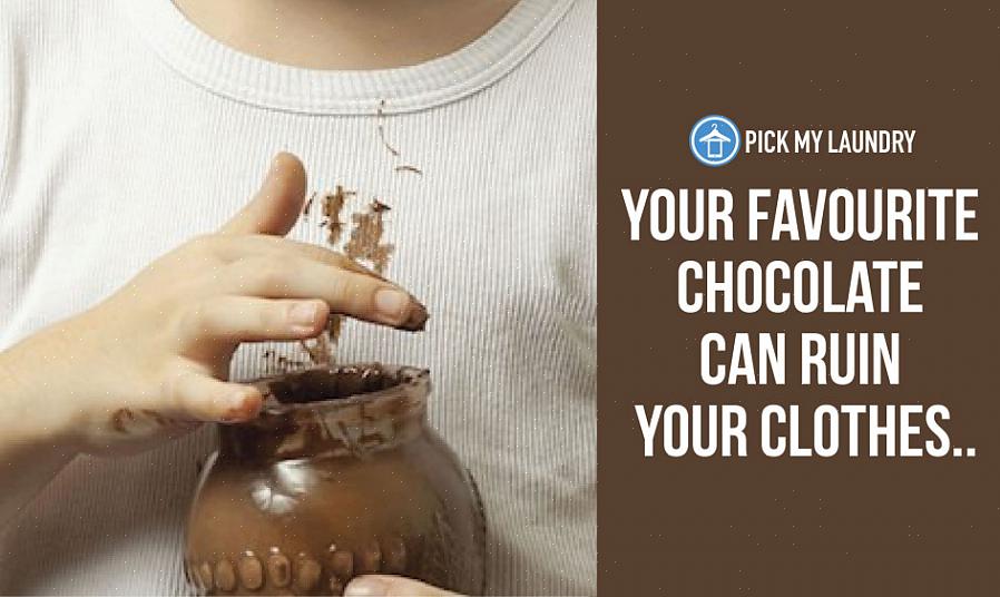 Det første er å følge de vanlige instruksjonene for hvordan du fjerner sjokoladeflekker ved å bruke OMO