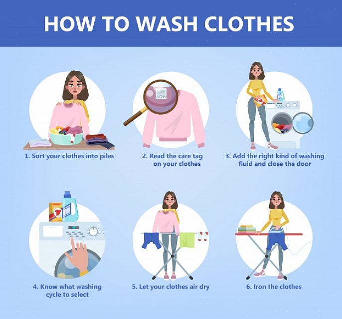 הנה כמה שלבים בסיסיים מאוד לכבס את הבגדים שלך - מושלם עבור אנשים שמעולם לא כיבסו בגדים לפני כן או סתם כדי