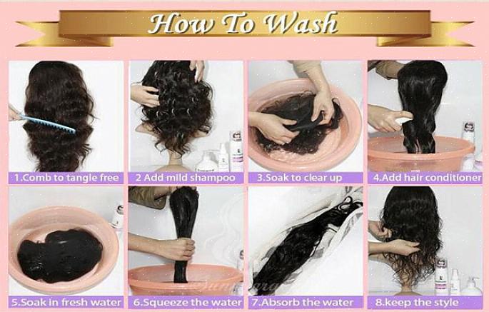 Vasking av syntetisk hårparykk: slik fungerer det