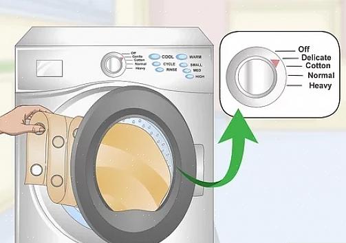 איך לכבס פשתן במכונת כביסה