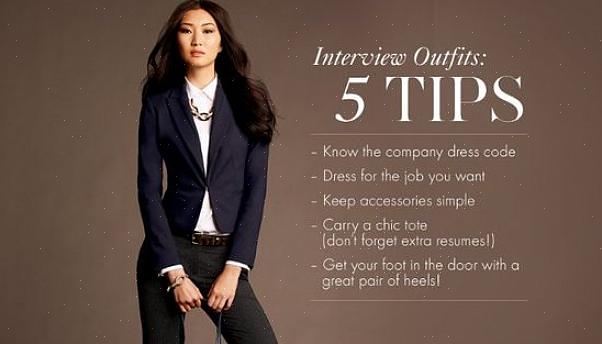 Você pode usar essas dicas para usar roupas formais durante uma entrevista de emprego