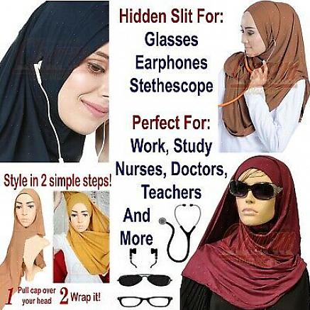 Den siste instant hijaben med en vri-modell er virkelig en trend blant indonesiske muslimske kvinner