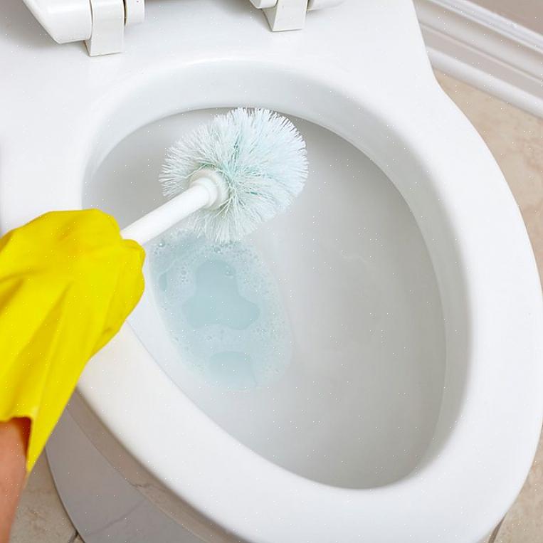 Também deixe o recipiente secar completamente antes de usar a escova de vaso sanitário novamente