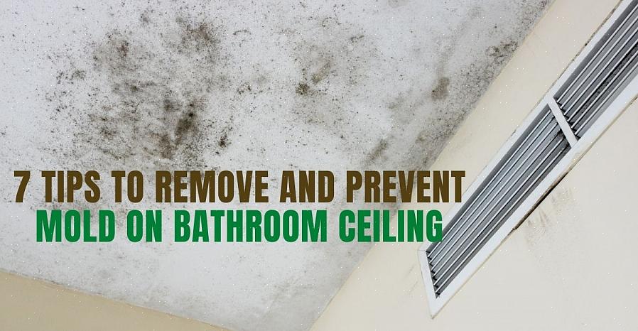 Hvis du selv skal fjerne skimmelsvamp fra badeværelset
