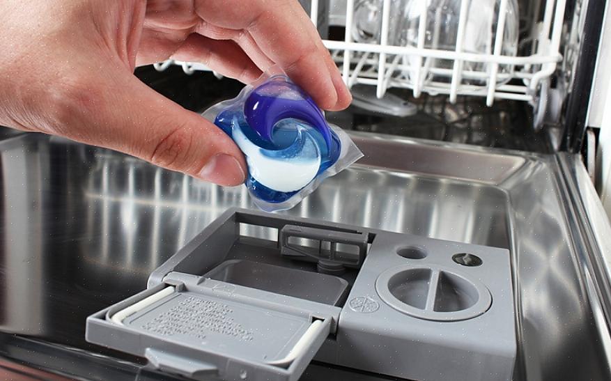 Hvor du legger tablettene i oppvaskmaskinen