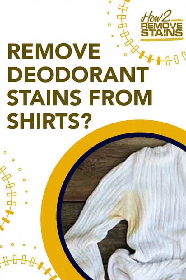 כיצד להסיר כתמי זיעה צהבהבים מבגדים לבנים