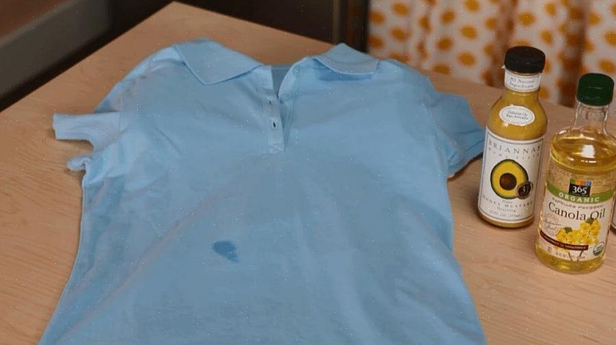Hoe krijg je frituurolie uit kleding?